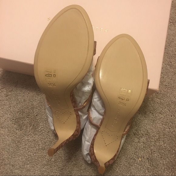 SOPHIA WEBSTER Rosalind Mid Heel Sandal Rose Gold - Picture 6 of 6